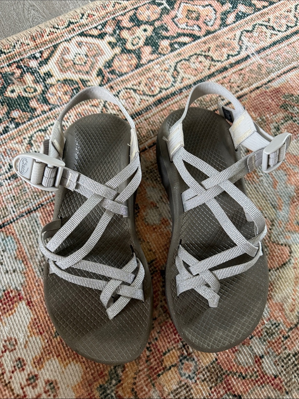 Chaco Women's Strappy Sandals in Light Gray